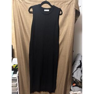 Legoe Heritage Coastline Knit Dress Maternity Maxi Dress Black Size 1 (Medium)
